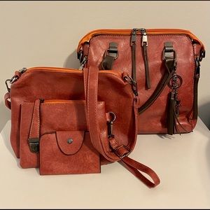 NWT - Luxurious 4 pc travel bag set.
